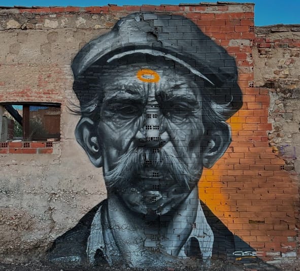 mural realista exterior