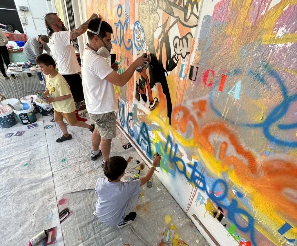 evento de cumpleaños graffiti y muralismo