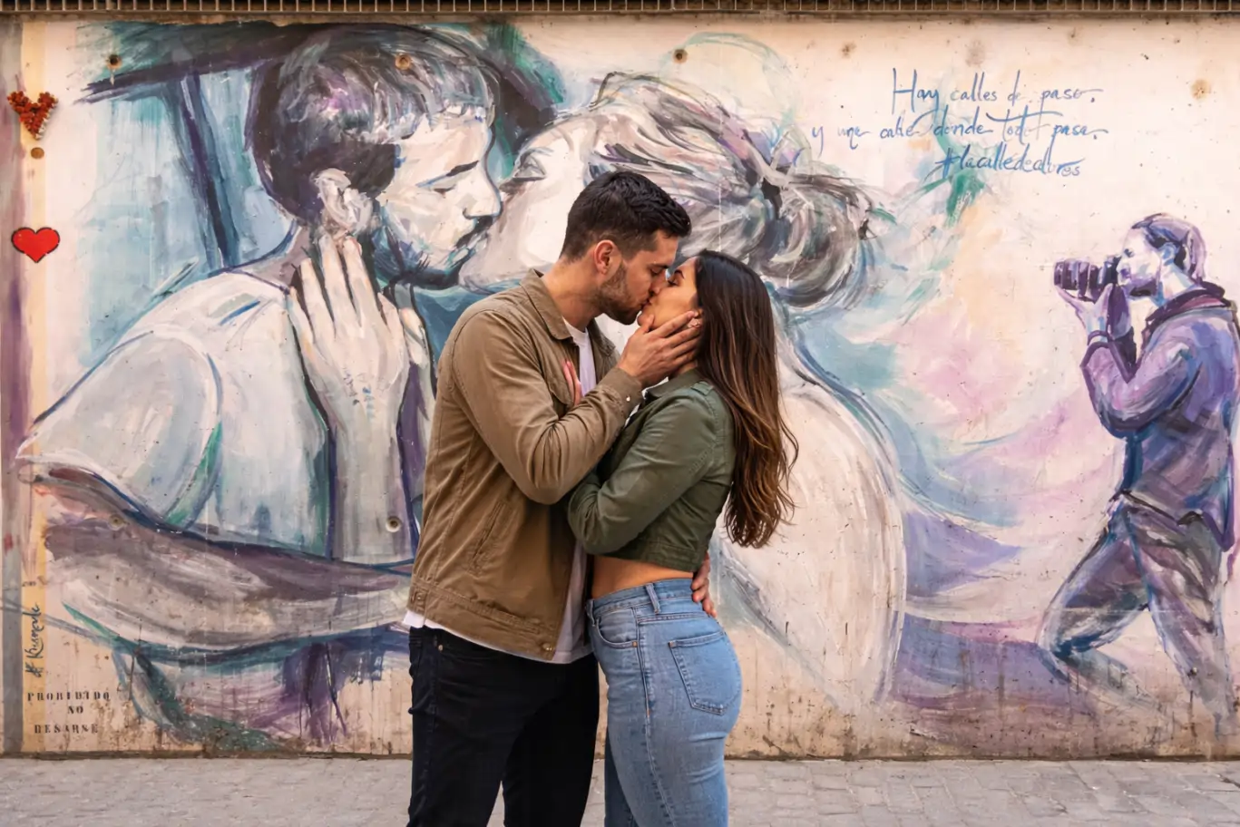 graffiti del beso valencia